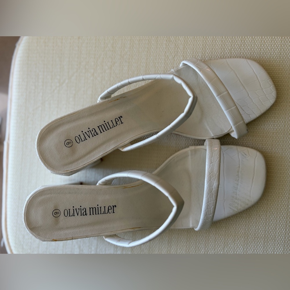 Olivia Miller Cream Women's Sandals